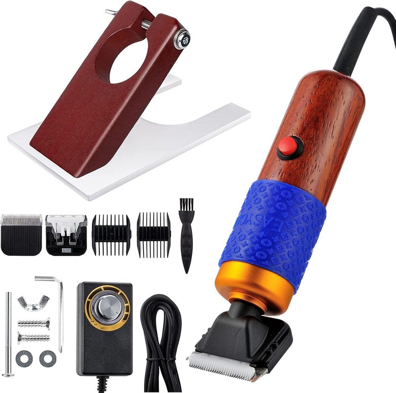 MAXMAN Carpet Trimmer with Shearing Guide, Electric Rug Tufting Gun Carver Clippers, Rug Trimmer, Carpet Shaver Carpet Carving Tool for Sculpting Tufting Gun Rug, 2 Blades (Excluding Oil) - Image 1